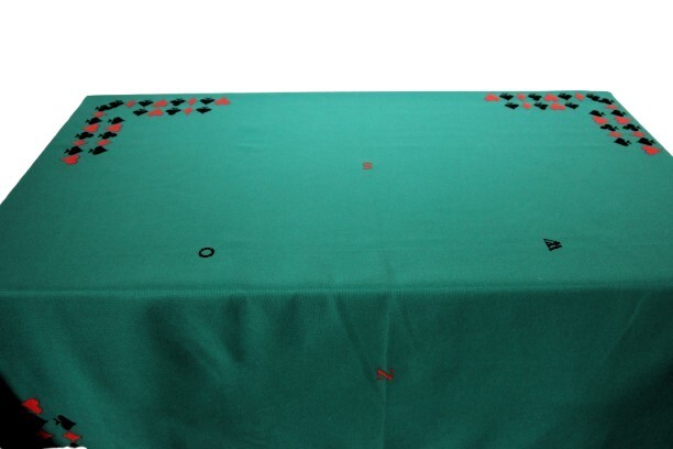 Bridgekleed 135x135; kaartsymbolen in de hoeken
