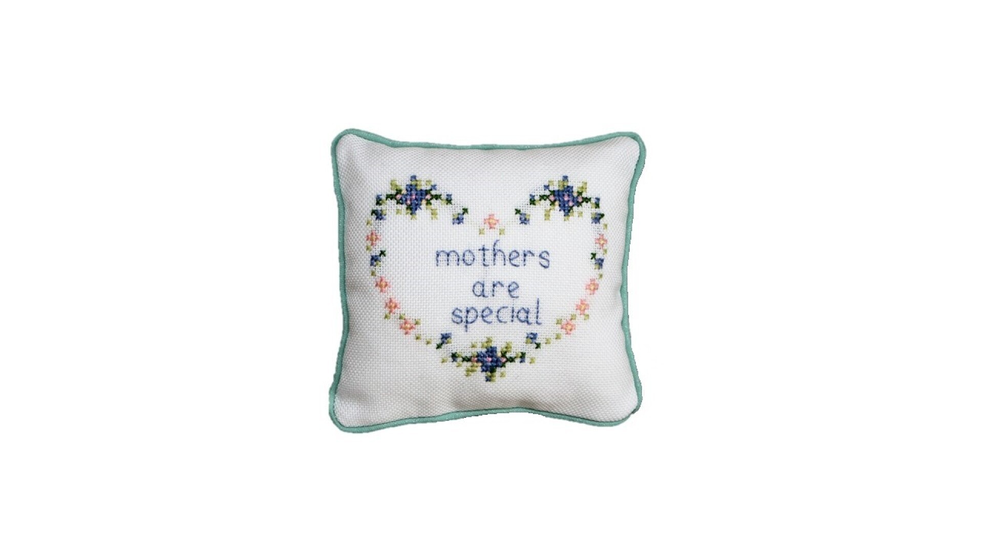 Speldenkussen; Mothers are special; blauw