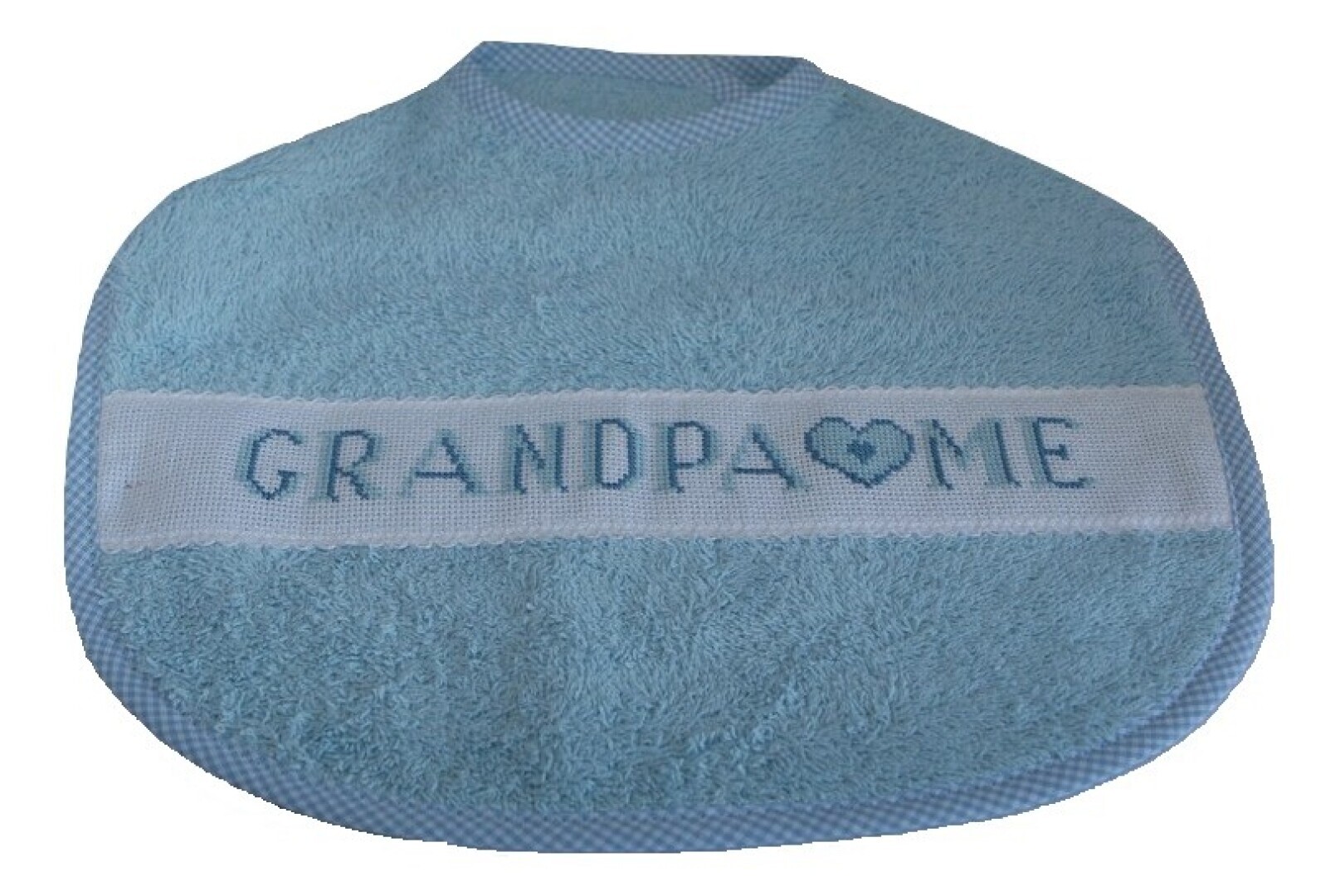 ​Slab; ’grandpa loves me’ lichtblauw; 03.1716
