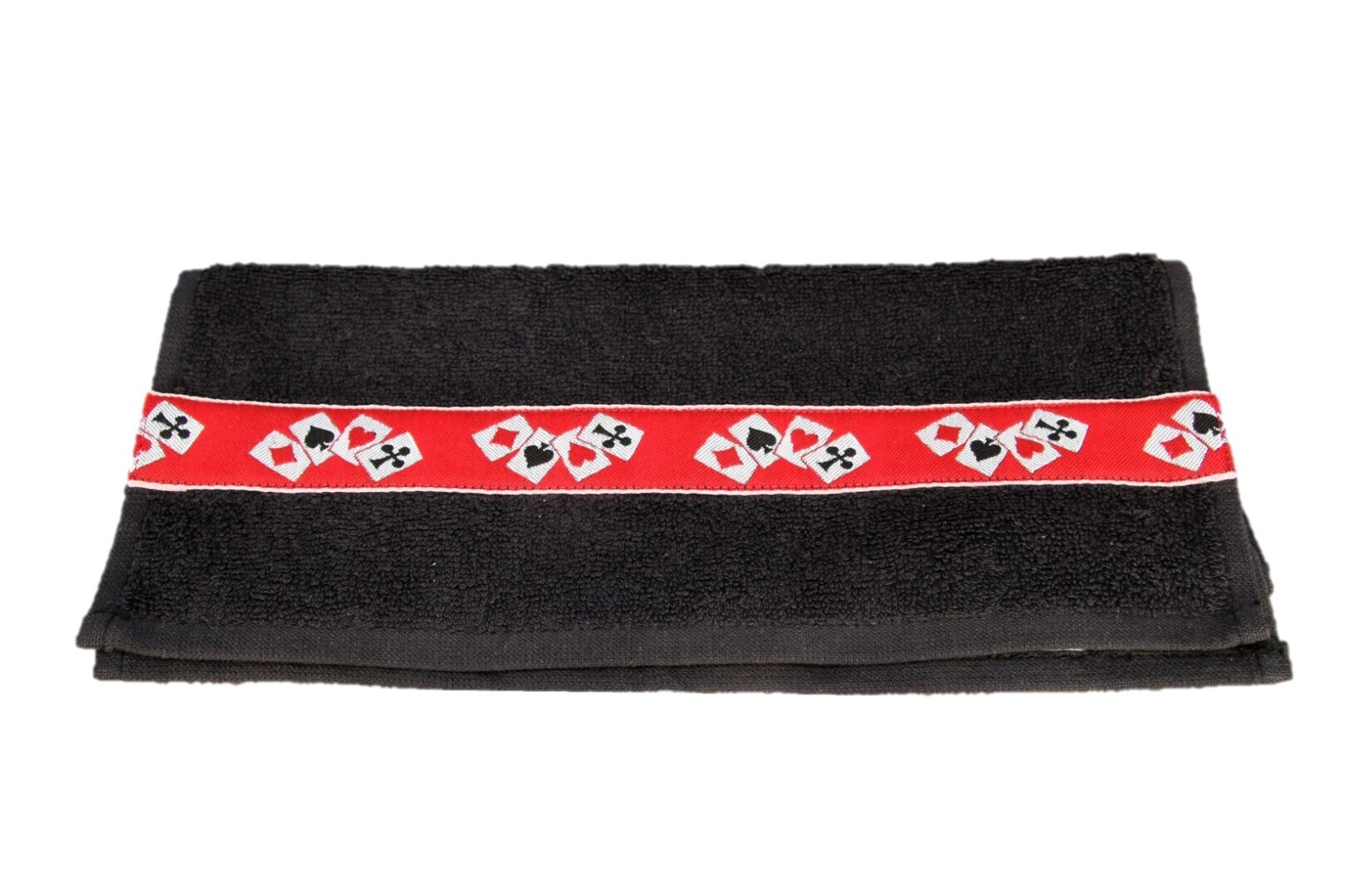 Gastendoekje Bridge; zwart rood randje