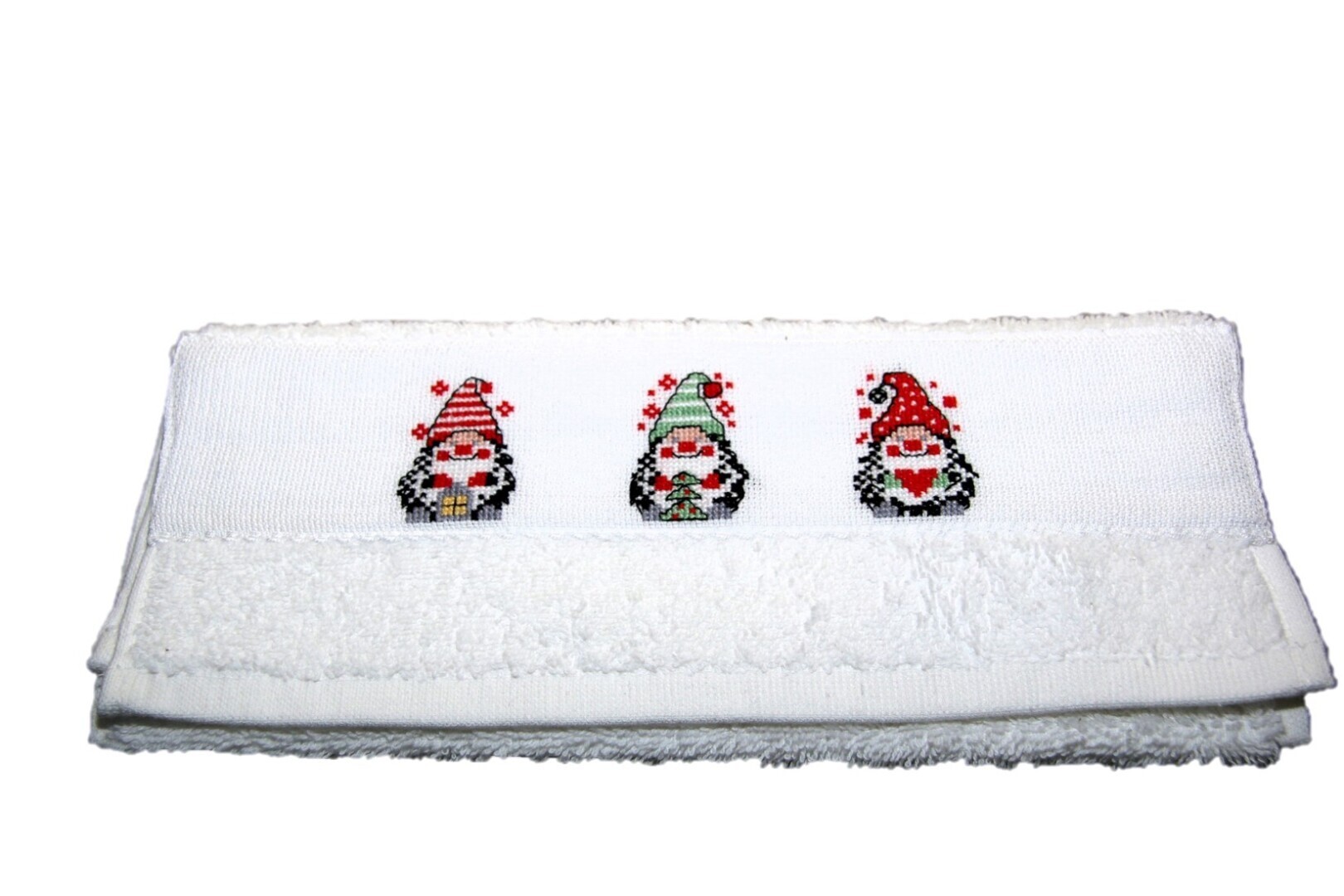 Kerst gastendoekje drie kersttrollen