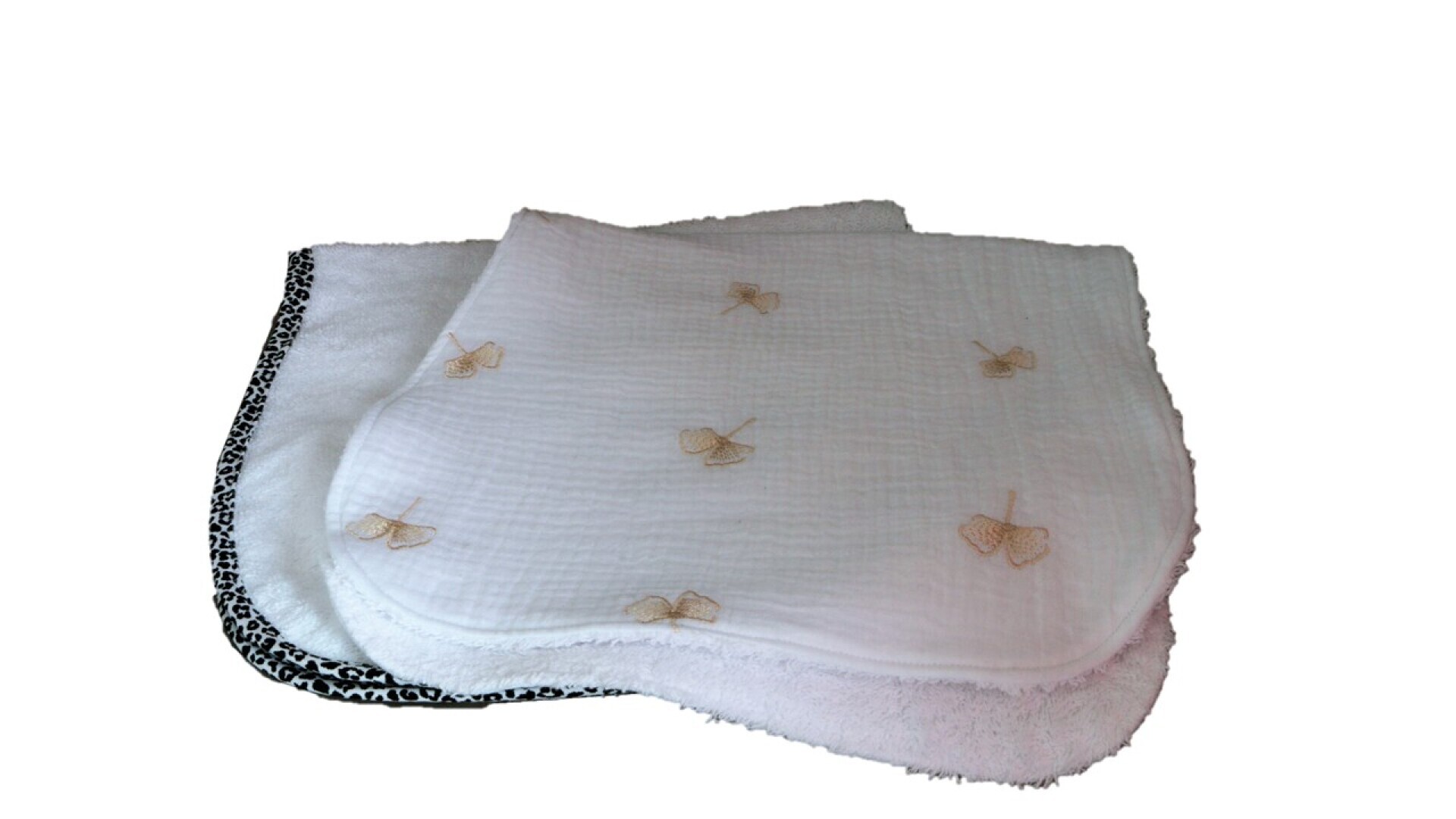 Schouderspuugdoek wit, set van 2