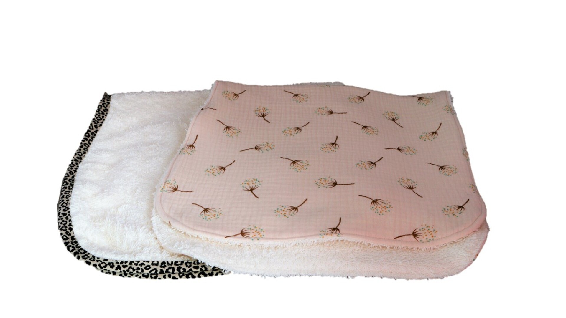 Schouderspuugdoek crème, set van 2