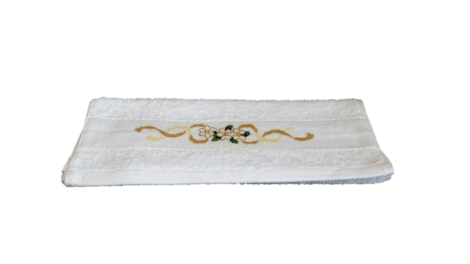 Gastendoekje; Gele slinger witte bloem