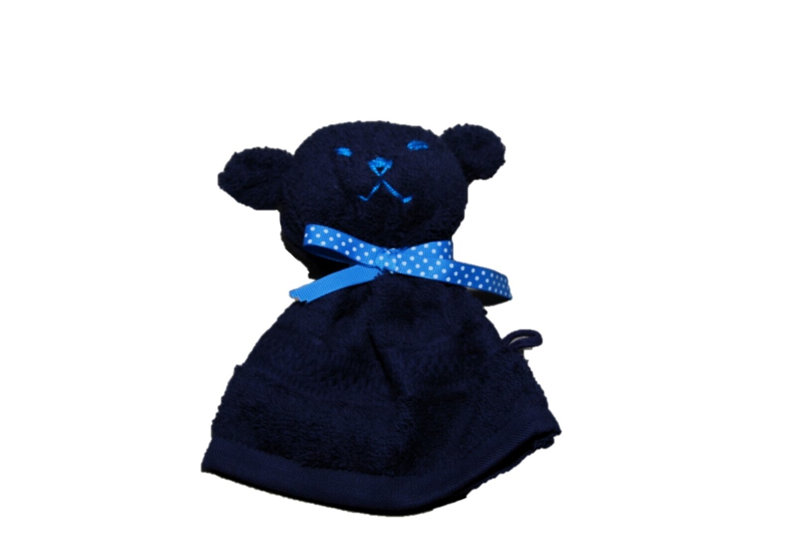 Wasbeertje; donkerblauw