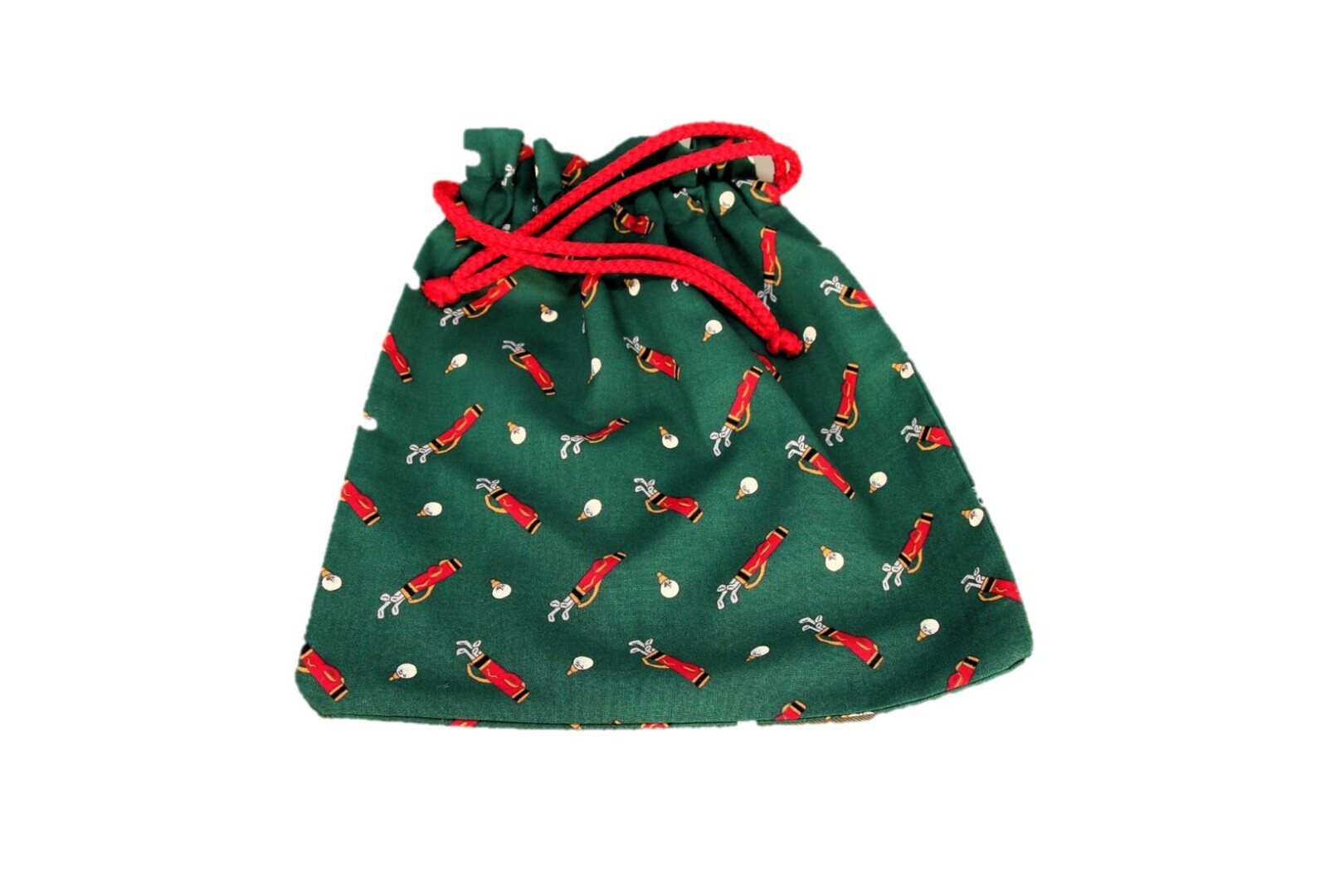 Golfballenzakje, groen met golftassen