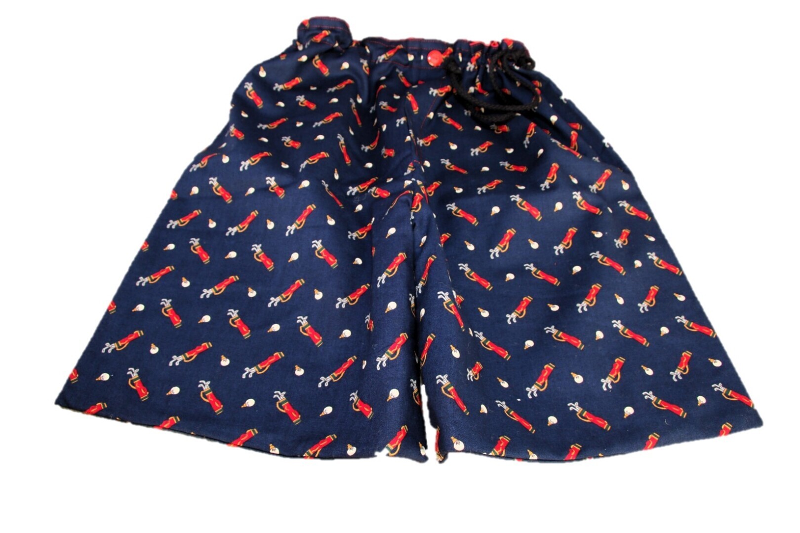 Golfschoenenzak, blauw met golftassen