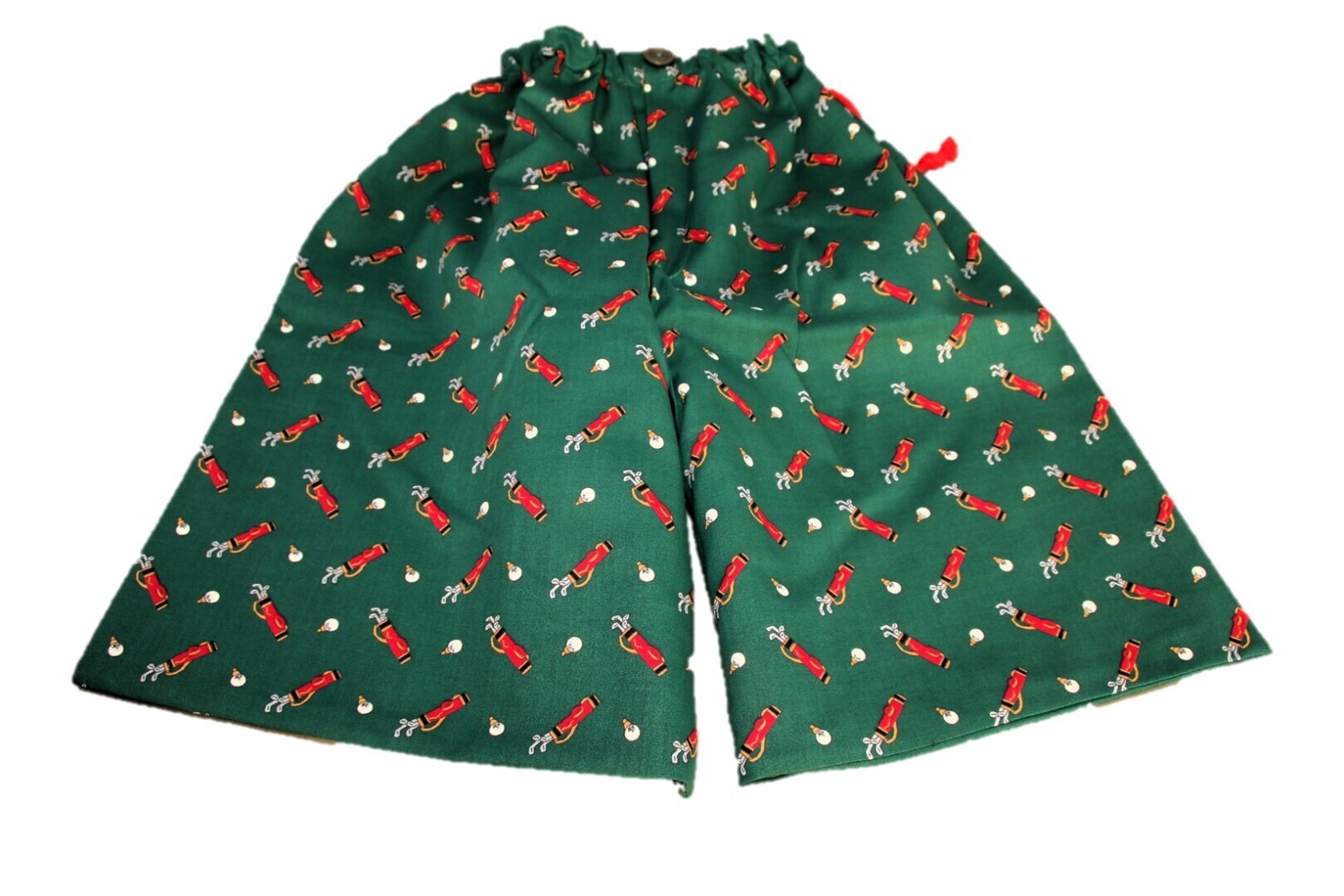 Golfschoenenzak, groen met golftassen