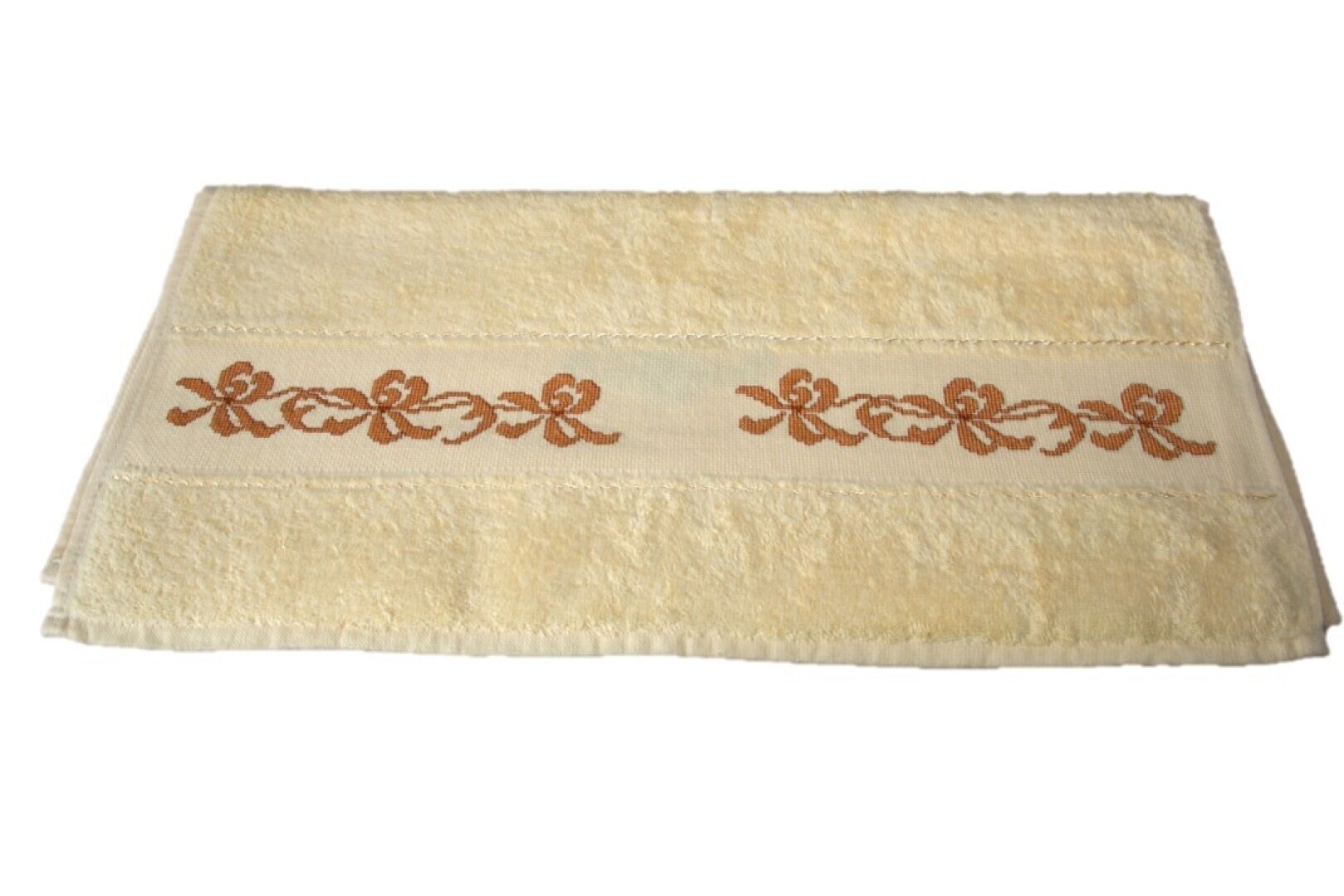 Badhanddoek geel, guirlande