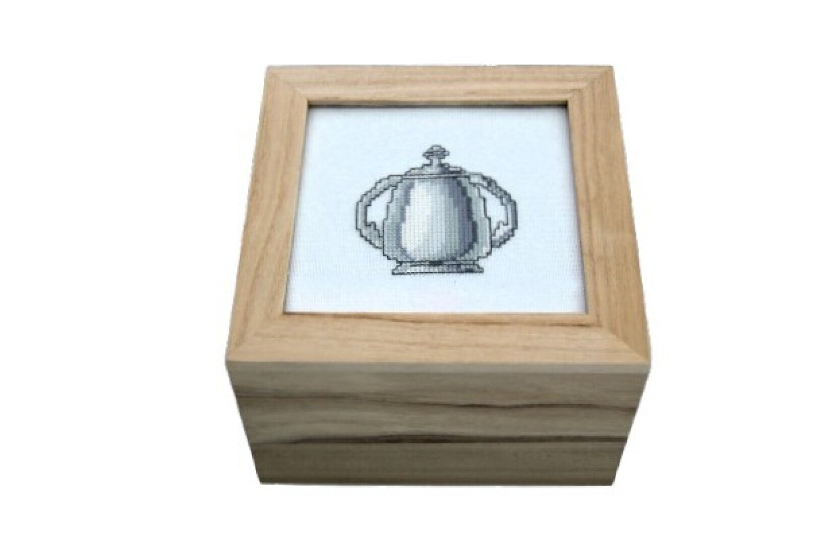 Houten thee- koffiecups doos, suikerpot