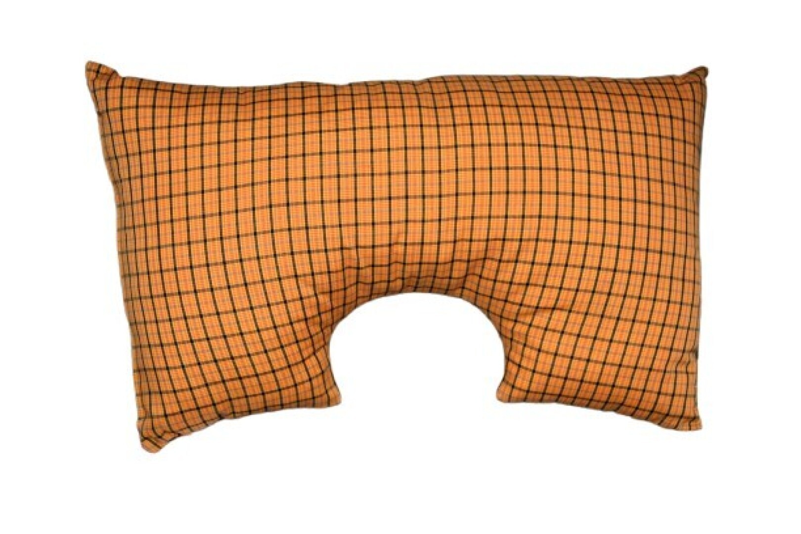 Nekkussen, okergeel-zwart ruitje