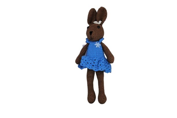 Konijn, bruin gehaakt, 03.2115