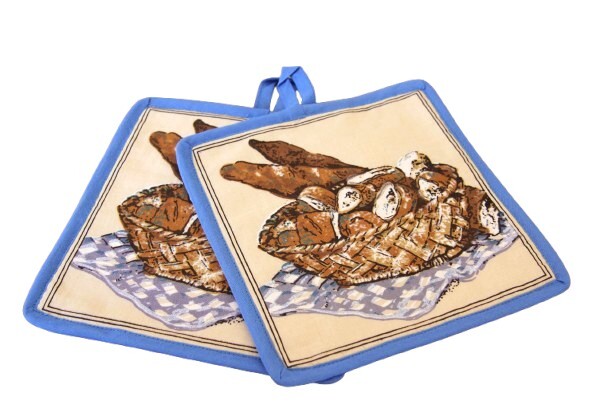 Set van 2 Pannenlappen; vierkant