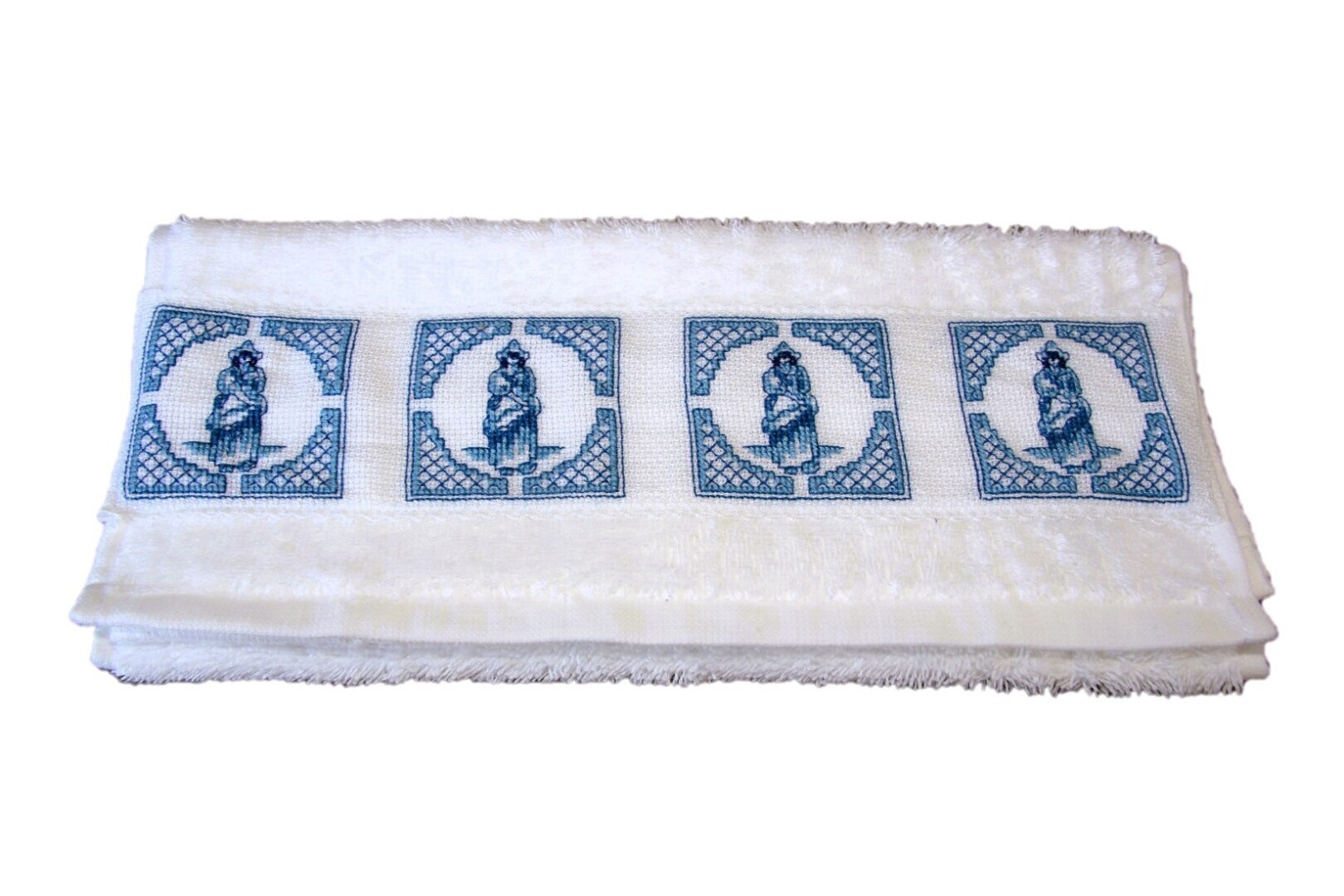 Gastendoekje; Delfts blauwe tegels