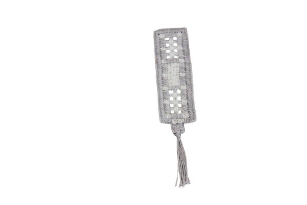 Boekenlegger, hardanger grijs, 8xopen-dicht-8xopen